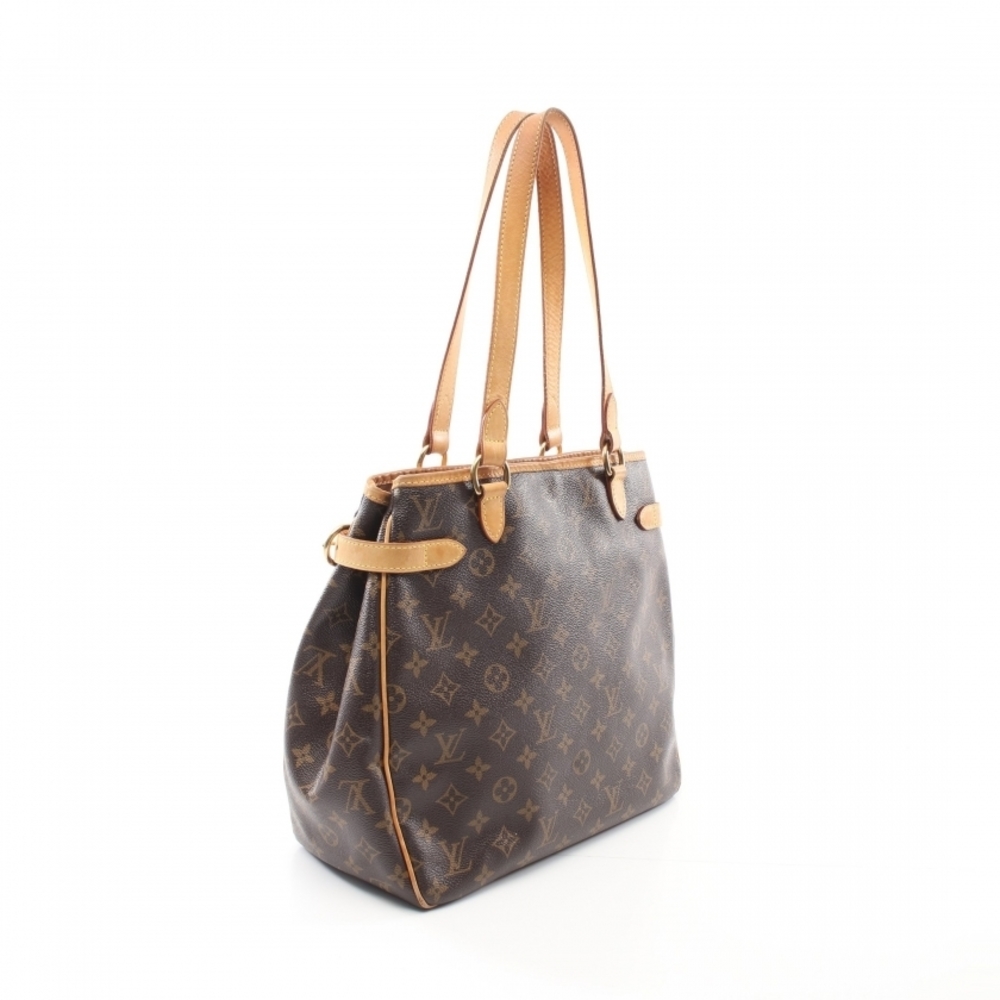 Louis Vuitton Batignolles Vertical Monogram Shoulder Bag Tote Bag Brown